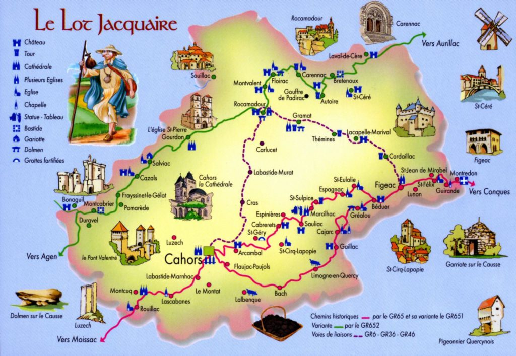 Le Lot Jacquaire carte