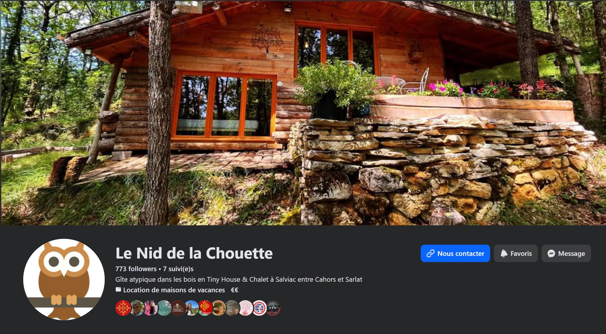 Page facebook Nid de la Chouette